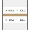 Medical Arts Press® Standard Preprinted Chart Divider Tabs; X-Ray®EKG, Tan
