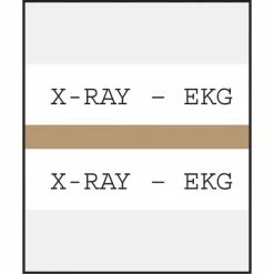 Medical Arts Press® Standard Preprinted Chart Divider Tabs; X-Ray®EKG, Tan