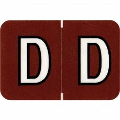 Medical Arts Press® Colwell Jewel Tone® Compatible Alpha Sheet Style Labels, "D"