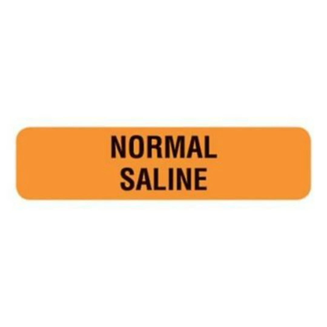 Medical Arts Press Drug Syringe Medical Labels, Normal Saline, 0.31 X 1.25 Inch, 500 Labels - Image 2