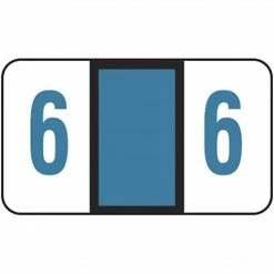 Medical Arts Press® Jeter® Compatible 5100 Series Numeric Roll Labels, "6"
