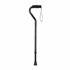 Drive Medical Foam Grip Offset Handle Walking Cane Black (RTL10306)