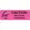 Medical Arts Press Medical Medication Instruction Labels, May Cause Drowsiness, Pink, 0.5 X 1.5 Inch, 500 Labels