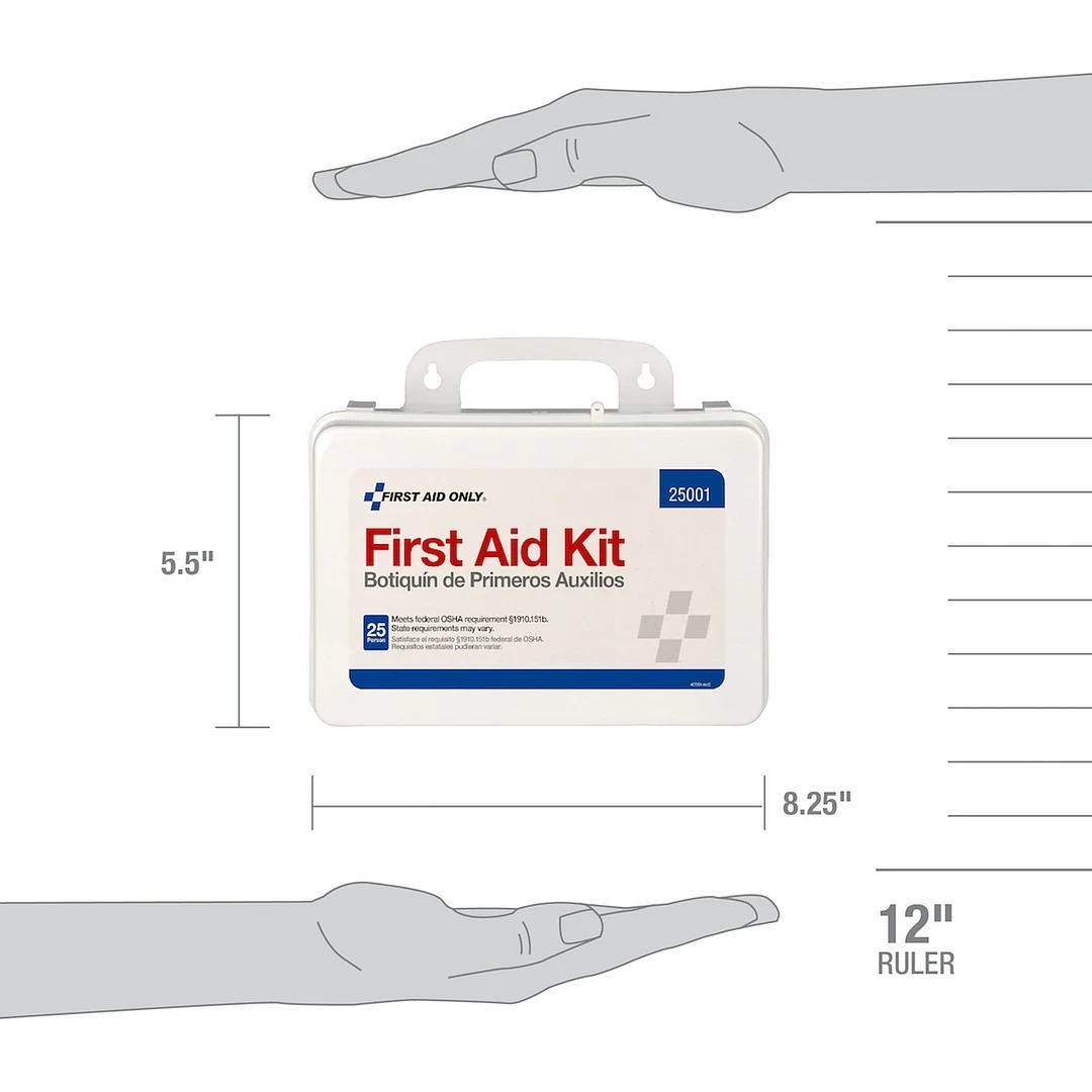 First Aid Only 113 Pc. First Aid Kit For 25 People (25001) - Image 3