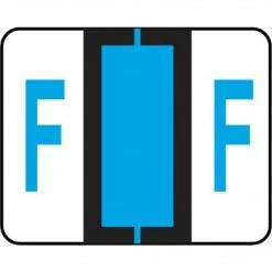 Medical Arts Press® TAB® Products Compatible Alpha Binder Sheet Style Labels, Letter F