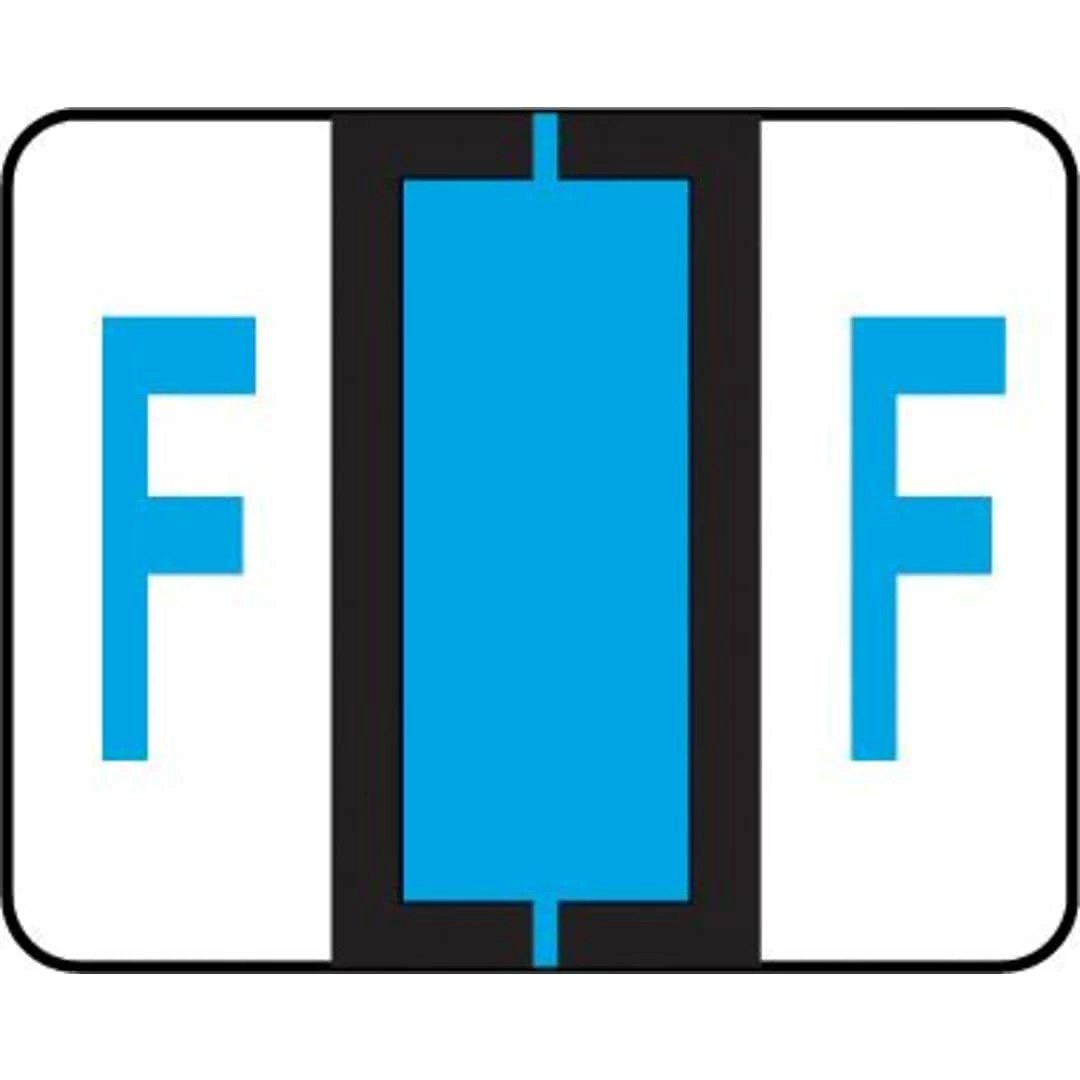 Medical Arts Press® TAB® Products Compatible Alpha Binder Sheet Style Labels, Letter F