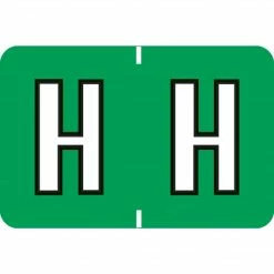 Medical Arts Press® Colwell Jewel Tone® Compatible Alpha Roll Labels, "H"