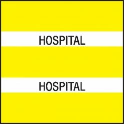 Medical Arts Press® Large Chart Divider Tabs, Hospital, Yellow