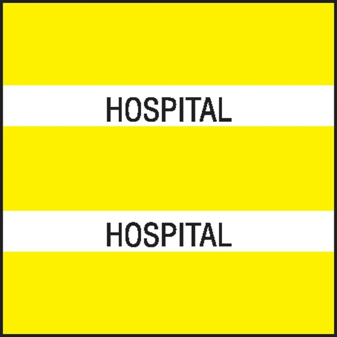 Medical Arts PressĀ® Large Chart Divider Tabs, Hospital, Yellow