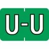 Medical Arts Press® Colwell Jewel Tone® Compatible Alpha Roll Labels, "U"