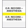 Medical Arts Press® Standard Preprinted Chart Divider Tabs, O.R. - Anesthesia, Yellow
