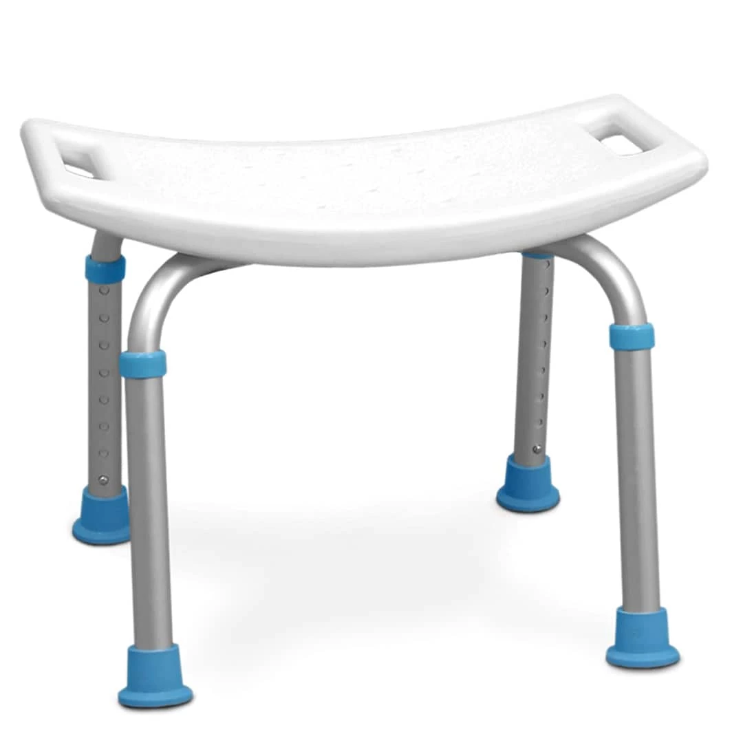 Drive Medical AquaSense Adjustable Bath And Shower Chair With Non-Slip Seat, White (770-500)