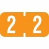 Medical Arts Press® TAB® Products Compatible Numeric Mini Label Sheets, "2"