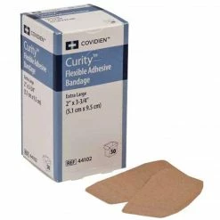 Curity 2” X 3-3/4” Flexible Fabric Adhesive Bandages, 50/Box (KCFB0196LF