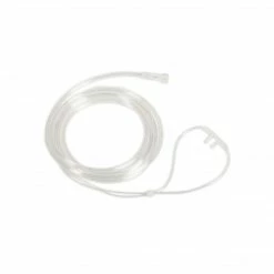 Medline 7' Adult Cannula With Crush-Resistant Oxygen Tube, Clear, 50/Case