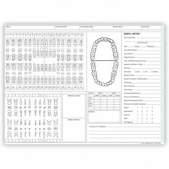 Medical Arts Press® Dental Chart, Account Record, Green