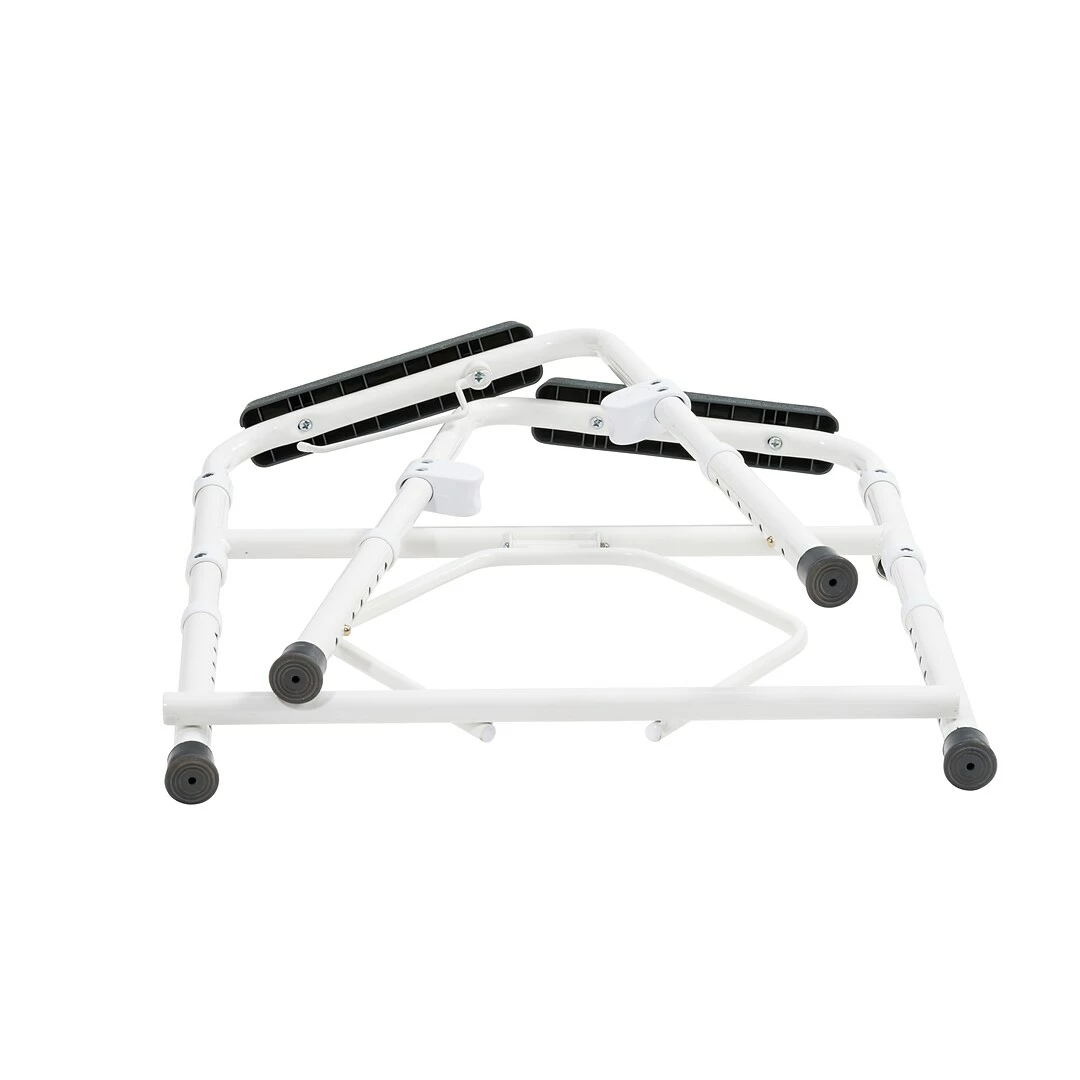 Drive Medical Steel Folding Deep Seat Bedside Commode, White (11148NW-1) - Image 7