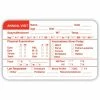 Medical Arts Press Veterinary Examination Medical Labels, Annual Visit, Red And White, 2.5 X 4 Inch, 100 Labels
