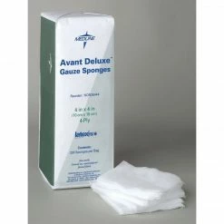 Medline Avant Deluxe™ Non-woven Non-sterile Gauze Sponges, 4" X 4" Size, 3 Ply, 2000/Pack