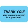 Medical Arts Press® Reminder & Thank You Collection Labels, Thank You!, Light Blue, 7/8x1-1/2", 500 Labels