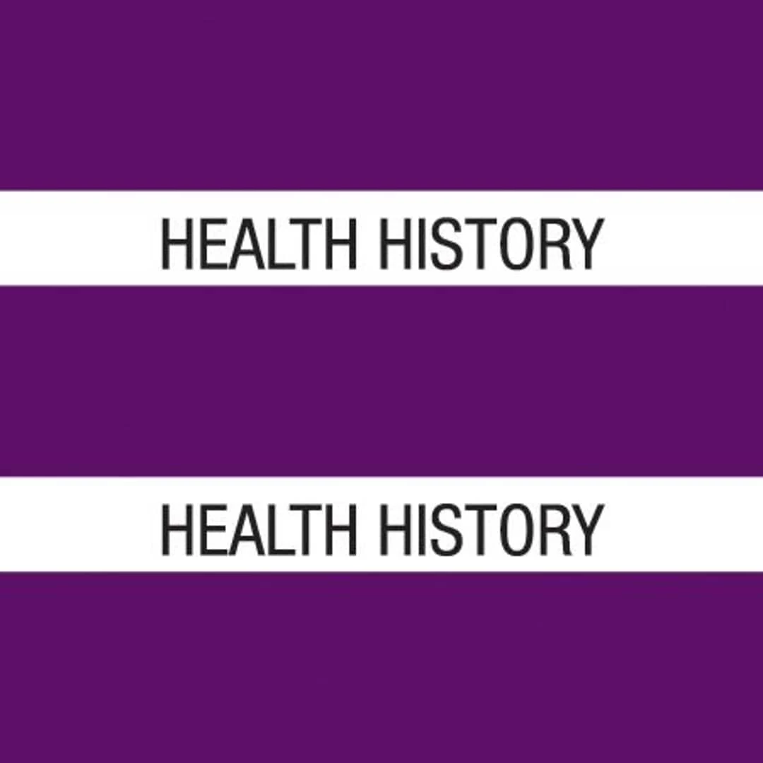 Medical Arts PressĀ® Large Chart Divider Tabs, Health History, Purple