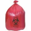 Medline Biohazard Liners; 33 Gal, 30 1/2" L X 43" W, Red, 250/Pack
