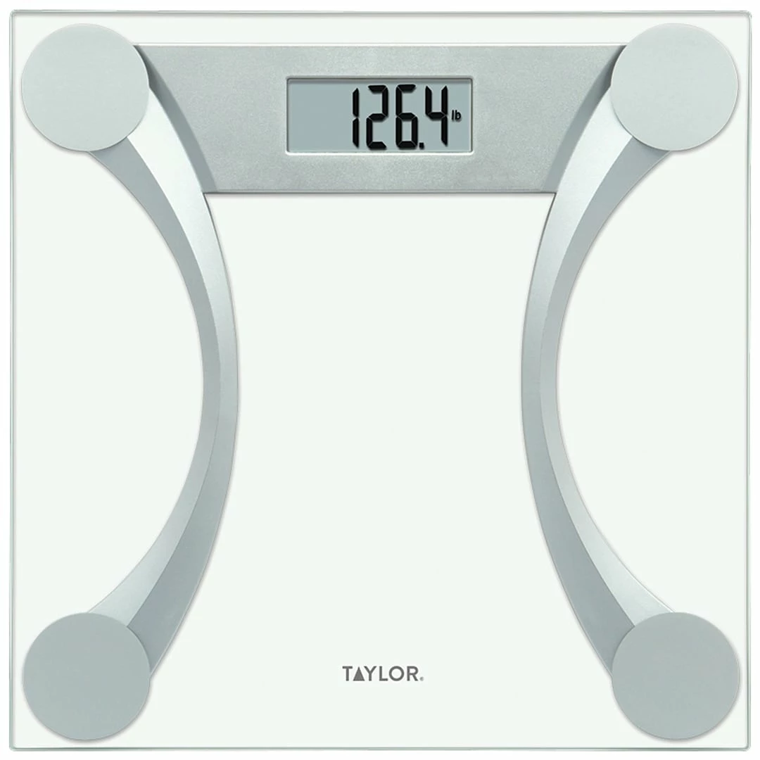 Taylor Precision 76024192 Clear Digital Scale, Glass, 400 Lbs. Capacity