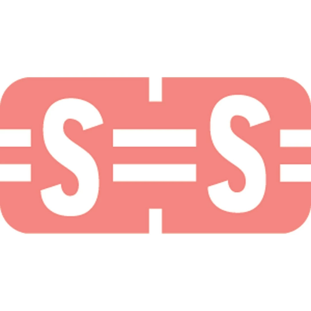 Medical Arts Press® TAB® Products Compatible Alpha Mini Label Sheets, "S"