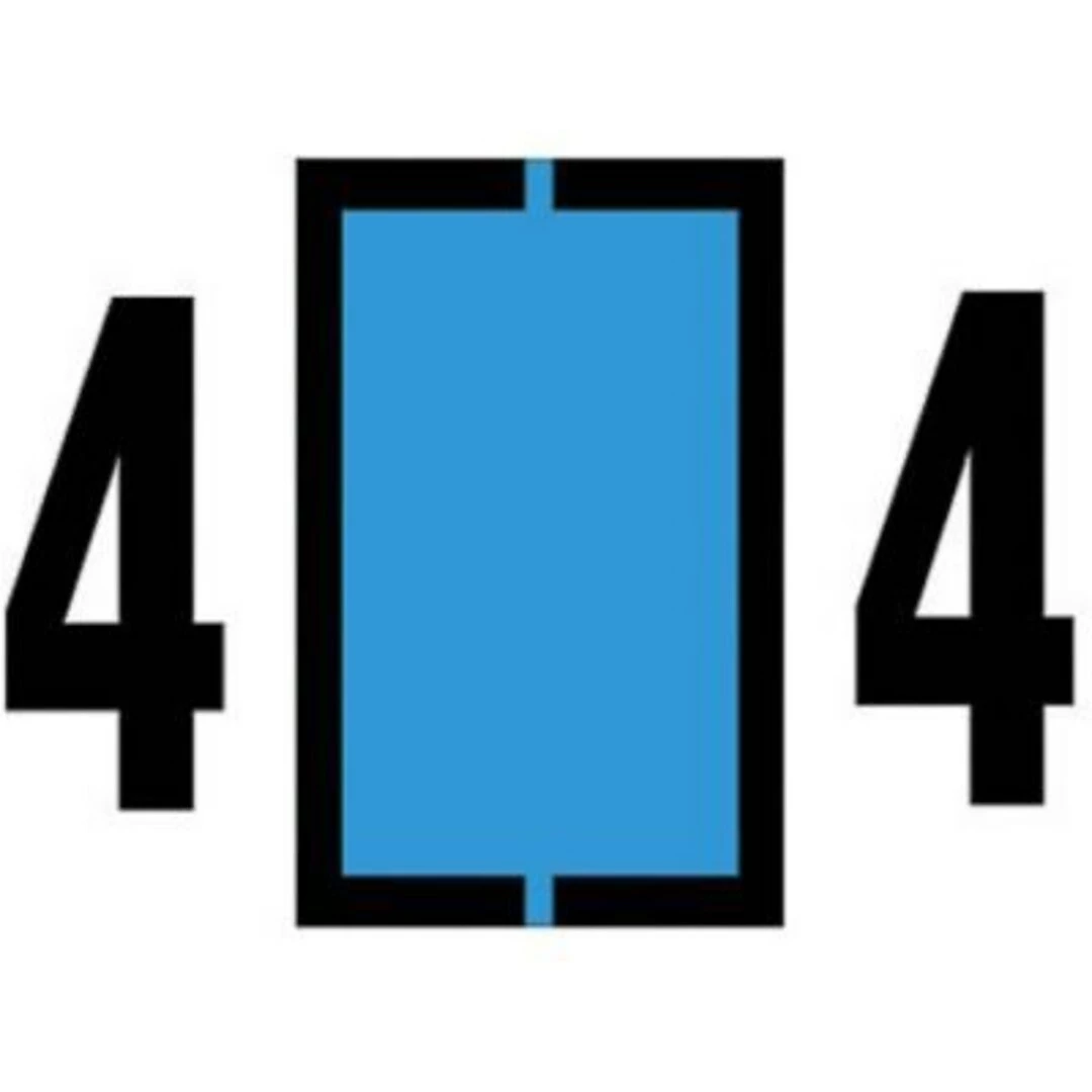 Medical Arts Press® Jeter® Compatible Numeric Roll Style Labels, "4"