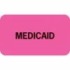 Medical Arts Press® Insurance Chart File Medical Labels, Medicaid, Fluorescent Pink, 7/8x1-1/2", 500 Labels
