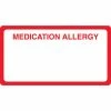 Medical Arts Press® Allergy Warning Medical Labels, Medication Allergy, Red And White, 1-3/4x3-1/4", 500 Labels