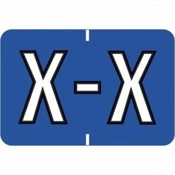 Medical Arts Press® Colwell Jewel Tone® Compatible Alpha Roll Labels; "X"