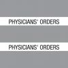 Medical Arts Press® Large Chart Divider Tabs; Physicians' Orders, Gray