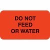 Medical Arts Press® Diet And Medical Alert Labels, Do Not Feed Or Water, Fluorescent Red, 7/8x1-1/2", 500 Labels
