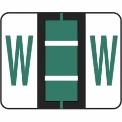 Medical Arts Press® TAB® Products Compatible Alpha Binder Sheet Style Labels; Letter W