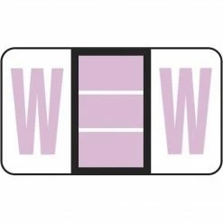 Medical Arts Press® POS® Systems Compatible 3300 Series Alpha Sheet Labels; "W"