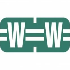 Medical Arts Press® TAB® Products Compatible Alpha Mini Label Sheets; "W"