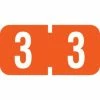 Medical Arts Press® TAB® Products Compatible Numeric Mini Label Sheets, "3"