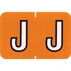 Medical Arts Press® Colwell Jewel Tone® Compatible Alpha Sheet Style Labels, "J"
