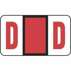Medical Arts Press® POS® Systems Compatible 3300 Series Alpha Sheet Labels; "D"