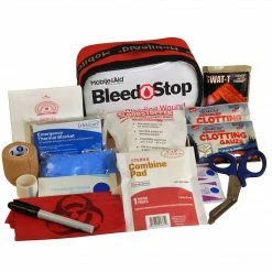 MobileAid BleedStop Immediate Response 100 Bleeding Control & Gunshot Wound Trauma First Aid Kit