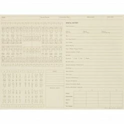 Medical Arts Press® General Dental Exam Chart, Ivory