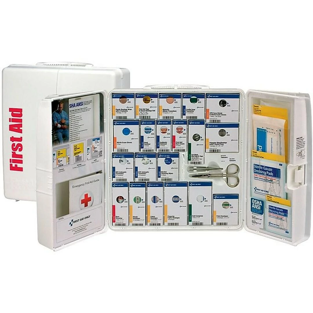 First Aid Only SmartCompliance Office Cabinet, ANSI Class A/ANSI 2021, 50 People, 202 Pieces, White, Kit (90580-021) - Image 5
