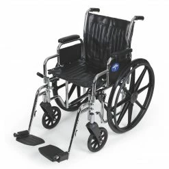 Medline Excel 2000 Extra-Wide Wheelchairs; Seat, Removable Desk Length Arm, Swing Away Leg