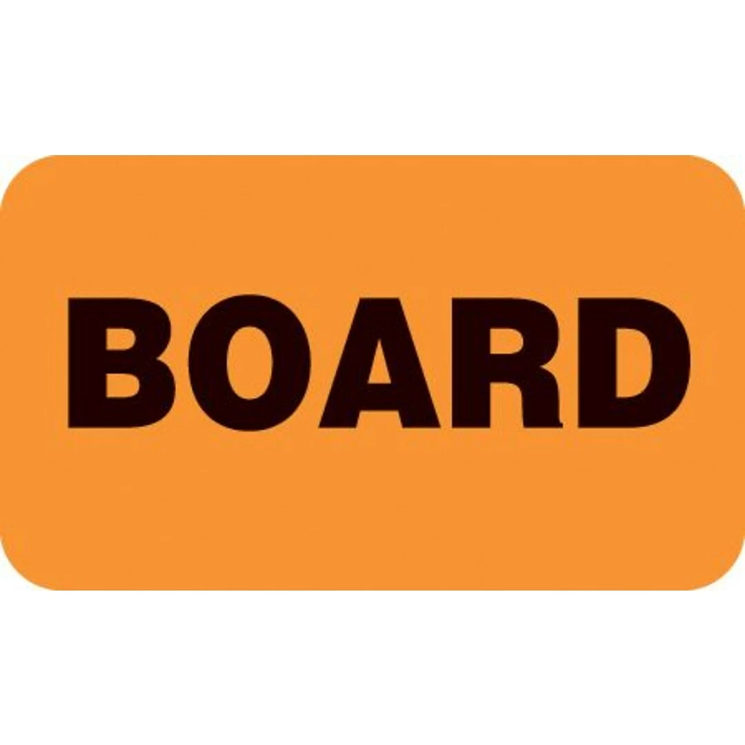Medical Arts Press Behavior And Instruction Medical Labels, Board, Fluorescent Orange, 7/8x1-1/2", 500 Labels