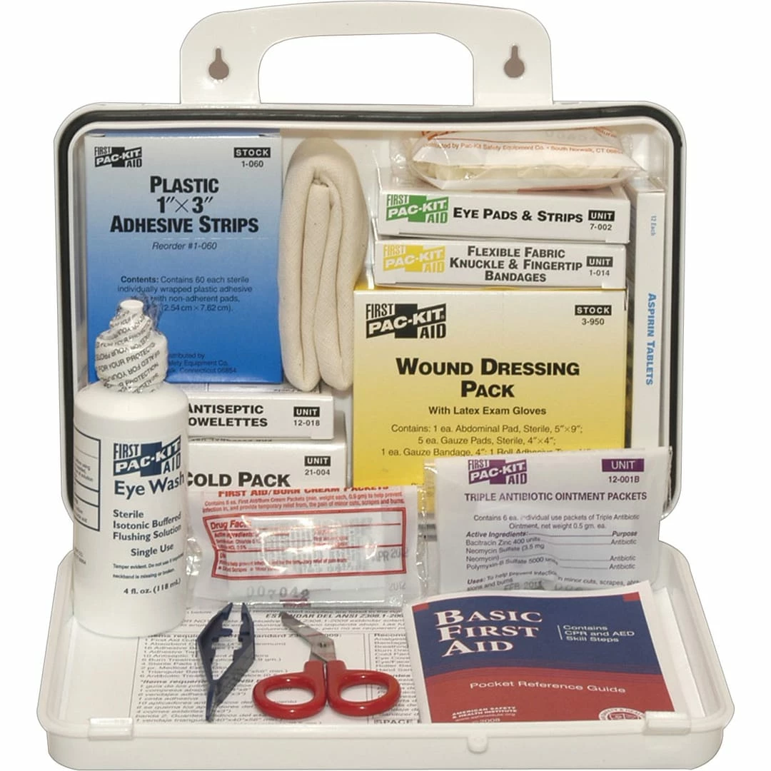 Pac-Kit Weatherproof Hard Plastic First Aid Kit For 25 People (6410)