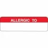 Medical Arts Press® Allergy Warning Medical Labels, Allergic To, Red And White, 3/4x2-1/2", 300 Labels