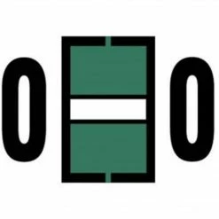 Medical Arts Press Jeter "O" Laser/Inkjet Identification & Color Coding Labels, 15/16"H X 1 5/8"W, Green, 500/Roll (33625)