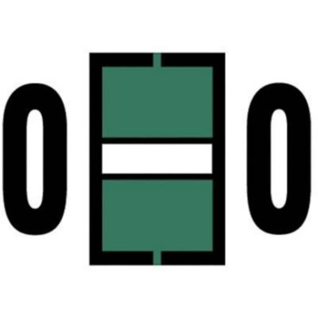 Medical Arts Press Jeter "O" Laser/Inkjet Identification & Color Coding Labels, 15/16"H X 1 5/8"W, Green, 500/Roll (33625)