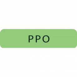 Medical Arts Press® Insurance Chart File Medical Labels, PPO, Fluorescent Green, 1-1/4x5/16", 500 Labels